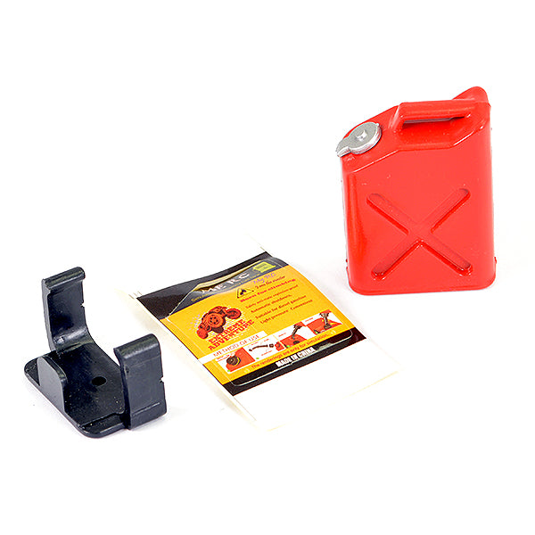 FASTRAX R/C PRODUCTS - FASTRAX PAINTED FUEL JERRY CAN
& MOUNT - RED - FAST2326R