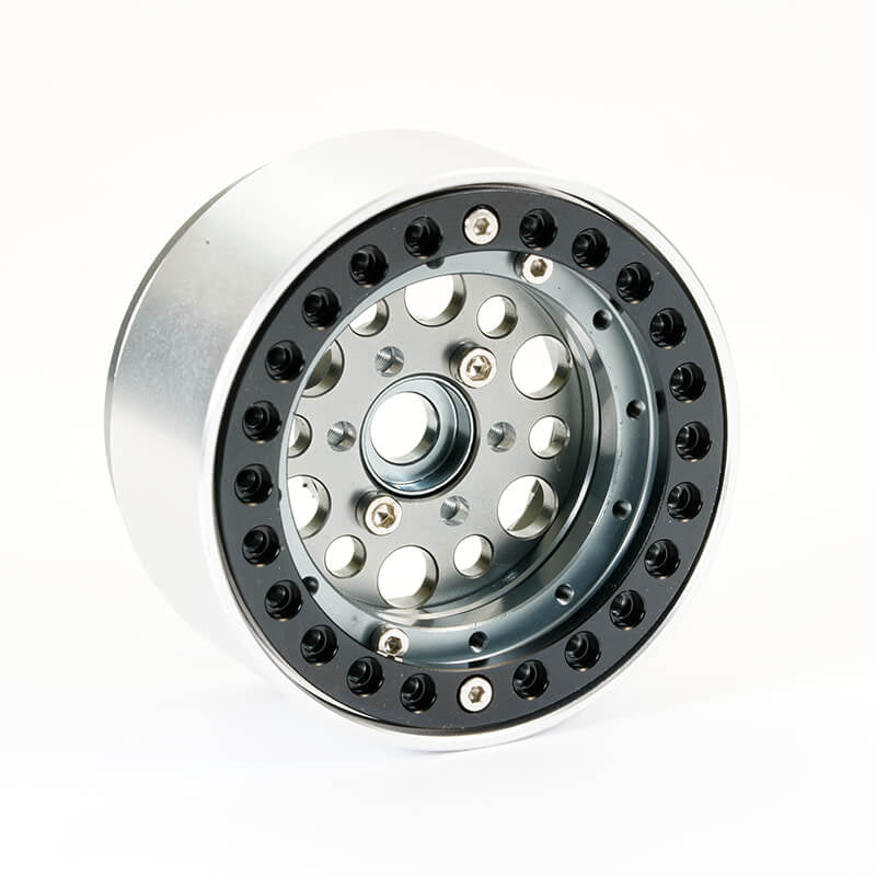 FASTRAX R/C PRODUCTS - FASTRAX ALUMINUM BEADLOCK SIXO
1.9" WHEELS - GREY (4PC) - FAST0135GY