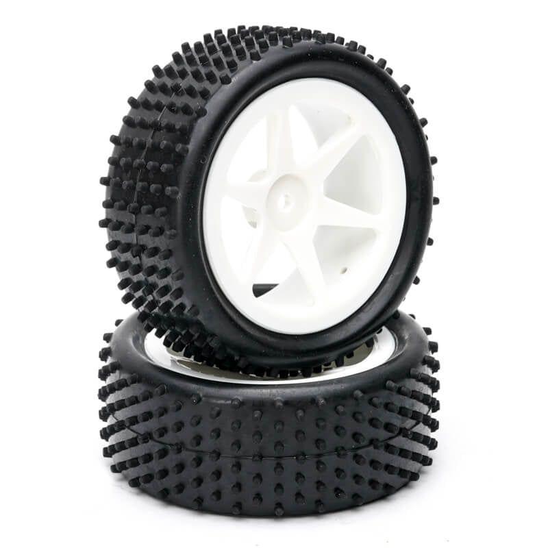 FASTRAX R/C PRODUCTS - FASTRAX 1/10TH MOUNTED BUGGY
TYRES LP 'STUB' FRONT (SPOKED) - FAST0046S