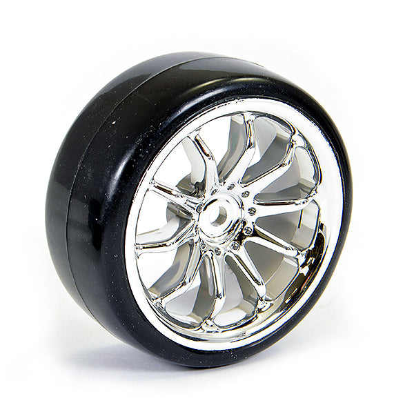 FASTRAX R/C PRODUCTS - FASTRAX 1/10 STREET/DRIFT 10SP
SCALE WHEEL & V2 TYRE CHROME - FAST0092C
