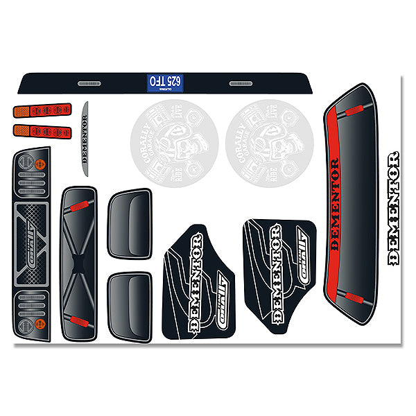 CORALLY - BODY DECAL SHEET -
DEMENTOR XP 6S - C-00180-382-1
