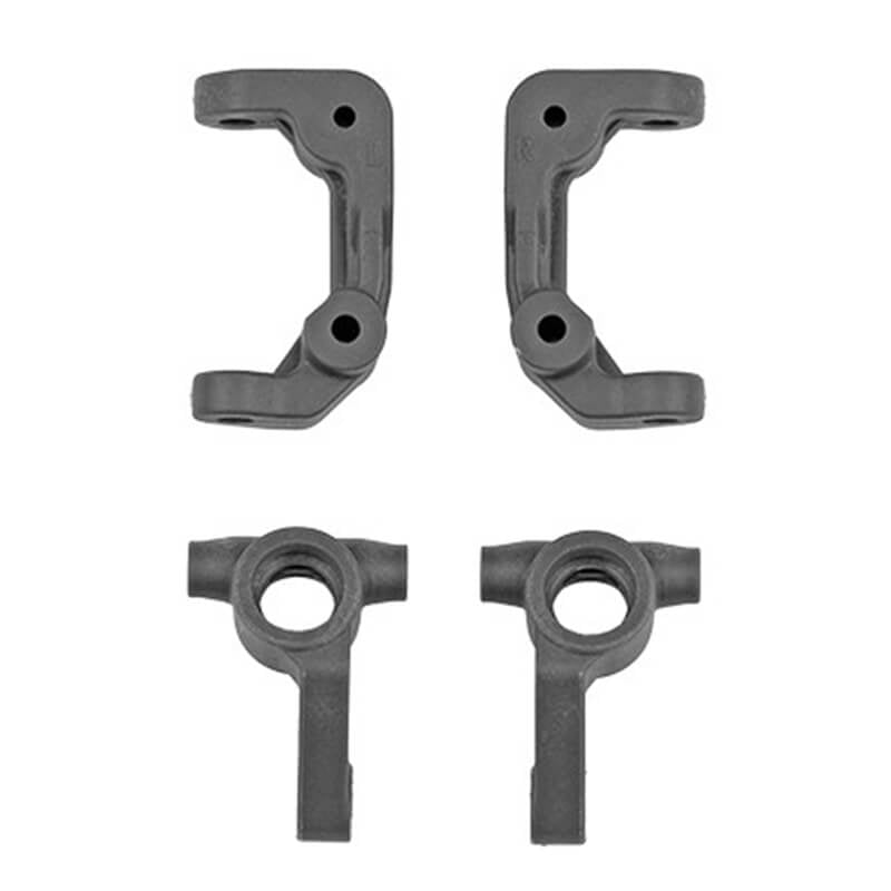 ASSOCIATED ELECTRICS - TEAM ASSOCIATED RB10 RETRO
STEERING/CASTER BLOCKS, GREY - AS91245