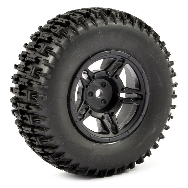 FASTRAX R/C PRODUCTS - FASTRAX 1:10 SC JIGSAW MOUNTED
5-SPOKE BLACK (SLASH FR) (PR) - FAST1120B