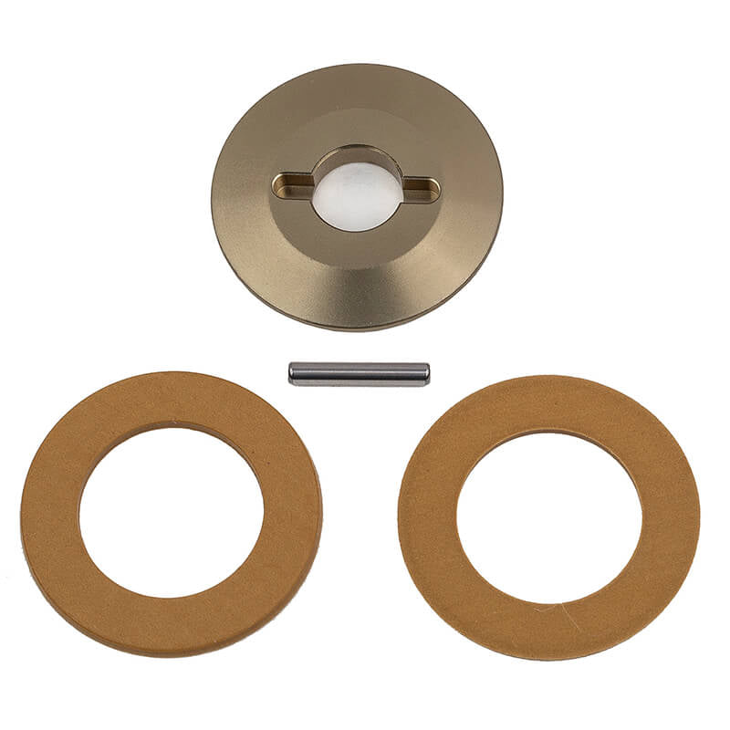 ASSOCIATED ELECTRICS - TEAM ASSOCIATED B74.2 FT DE-CO
UPLED SLIPPER HUB & PADS - AS92370
