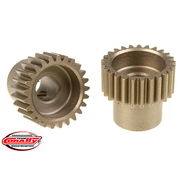 CORALLY - 48 DP PINION SHORT
HARDENED STEEL 25 TEETH 5MM - C-72425