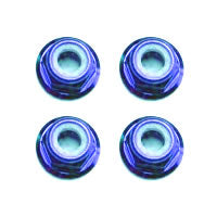 FASTRAX R/C PRODUCTS - FASTRAX M3 BLUE FLANGED
LOCKNUTS (4PCS) - FTM3BF