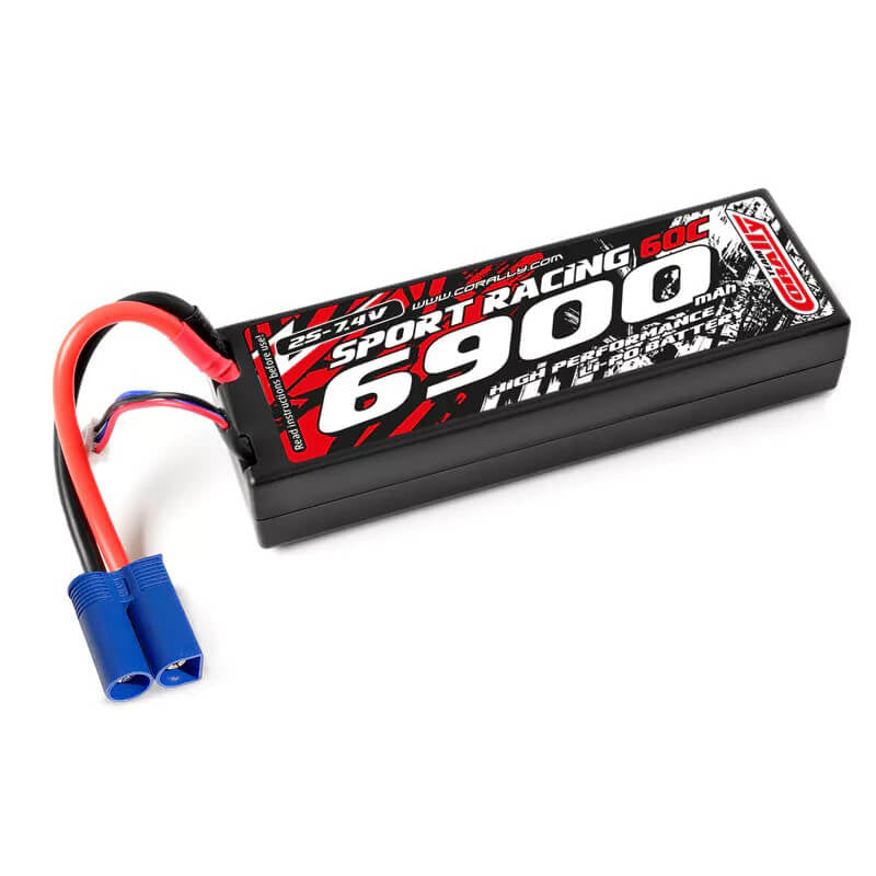 CORALLY - POWER RACING 60C LIPO
BATTERY 6900MAH 7.4V EC5 2S - C-49126-EC5