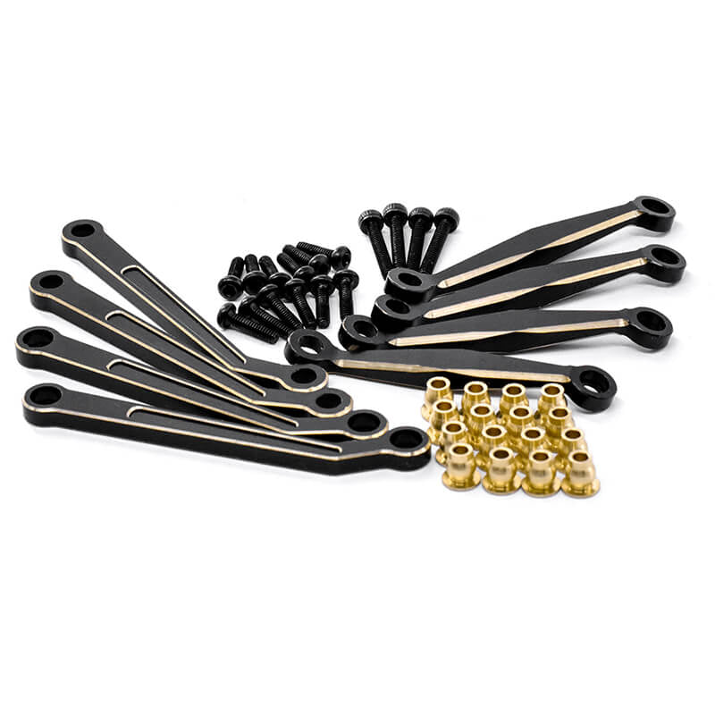 FASTRAX R/C PRODUCTS - FASTRAX FCX24 BLACK BRASS
SUSPENSION LINK RODS (8PC) - FTFMS002BRB