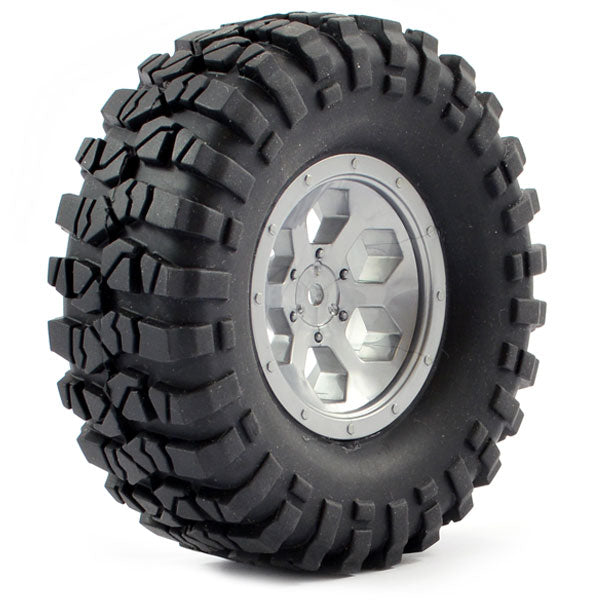 FTX - OUTBACK PRE-MOUNTED 6HEX/
TYRE (2) - GREY - FTX8170G
