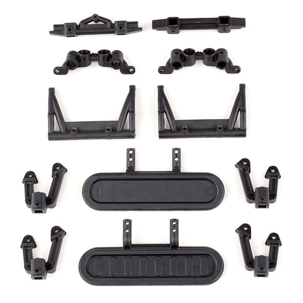 ASSOCIATED ELECTRICS - ASSOCIATED CR12 SHOCK TOWERS &
BUMPER MOUNTS - AS41001