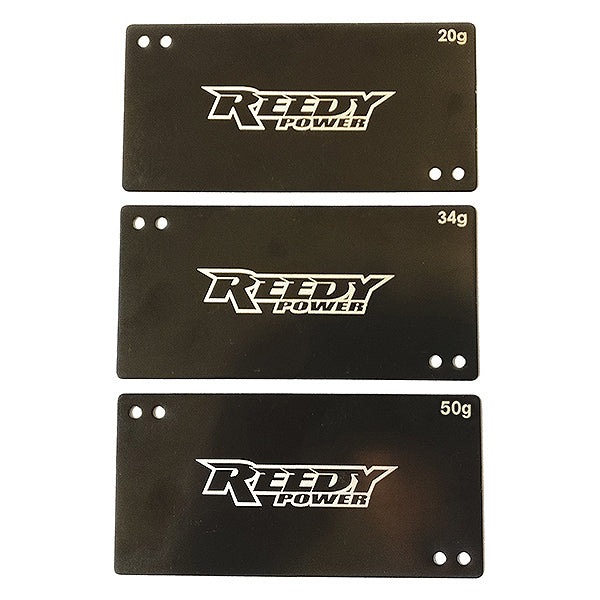 REEDY - SHORTY LIPO BATTERY
WEIGHT SET (20g/34g/50g) - AS27355