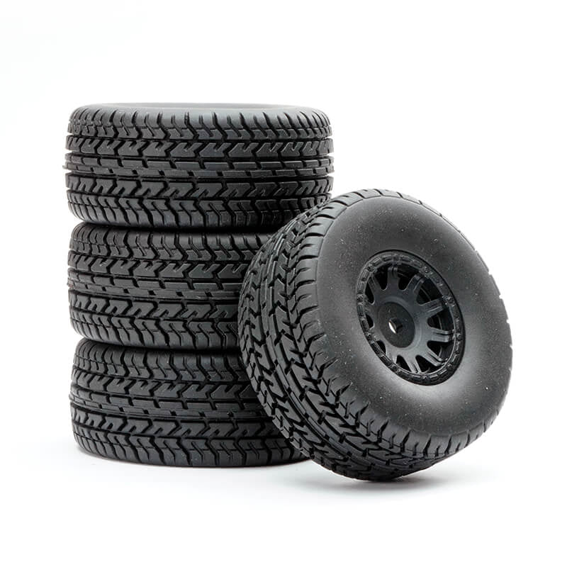 FASTRAX R/C PRODUCTS - FASTRAX ARRMA MOJAVE
WHEEL/TYRE 1/18 SET (4PC) - FTAR071BK
