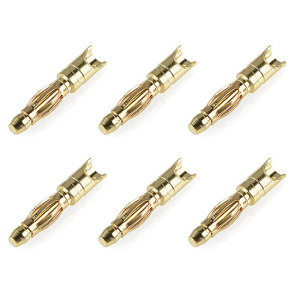 CORALLY - BULLIT CONNECTOR 2.0MM
MALE SPRING TYPE GOLD PLATED - C-50170