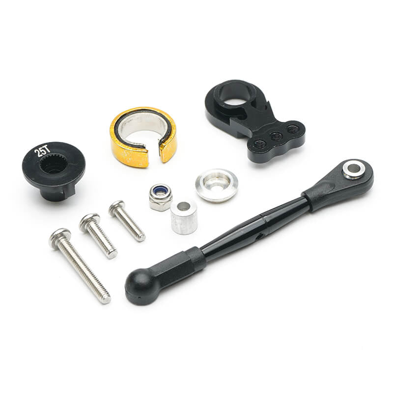 FASTRAX R/C PRODUCTS - FASTRAX TAMIYA GF01
ALUMINIUM 25T SERVO SAVER SET - FTTA160BK