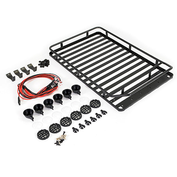 FASTRAX R/C PRODUCTS - FASTRAX ROOFTOP LUGGAGE RACK W
/LED SPOT LIGHTS (233X157X36MM - FAST2304