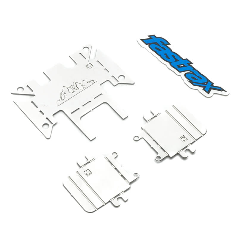 FASTRAX R/C PRODUCTS - FASTRAX TRX4M STAINLESS STEEL
SKID PLATE ARMOR SET - FTTX487