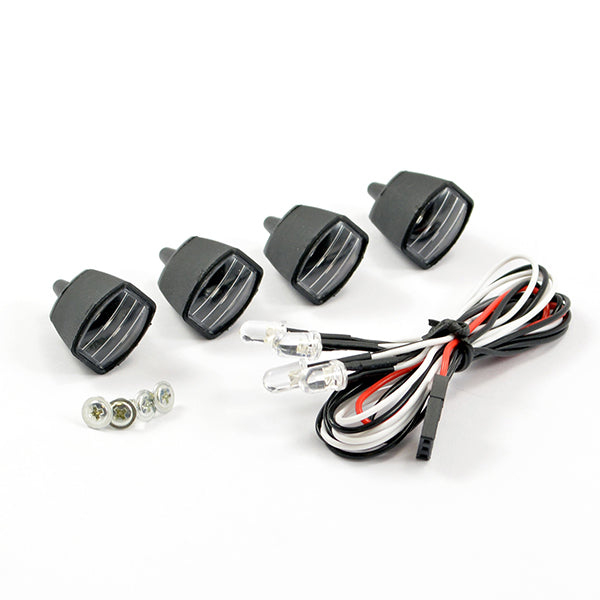 FASTRAX R/C PRODUCTS - FASTRAX LIGHT SET w/LED,LENSES
WIRE CONNECTOR 4PC - RECTANGLE - FAST2340