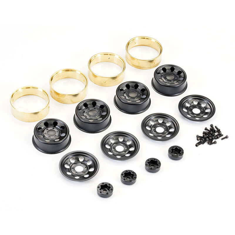 FTX - OUTBACK MINI X/XP STEELIE
W/BRASS INNER BEAD 1.2" WHEELS - FTX9449BK