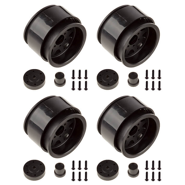 ELEMENT RC BY ASSOC. ELECTRICS - ELEMENT RC ENDURO METHOD 701 T
RAIL SERIES WHEELS 1.9IN BLACK - EL42101