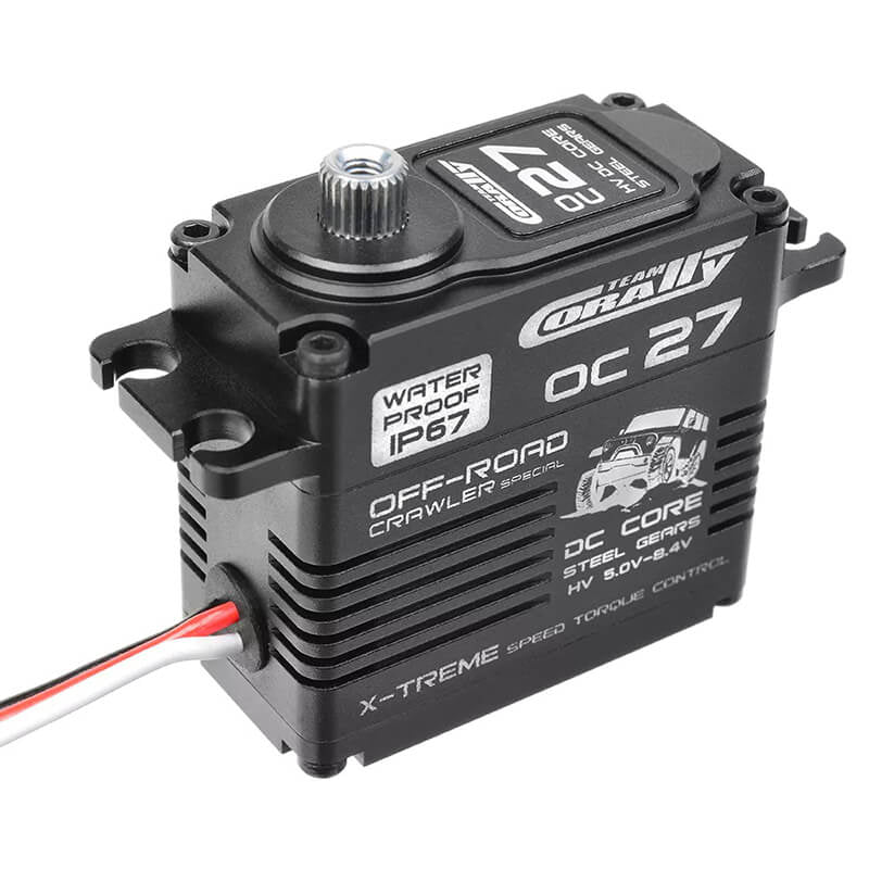 CORALLY - OC27 HV DIGITAL SERVO
5-8.4V IP67 STEEL GEAR ALLOY C - C-52015
