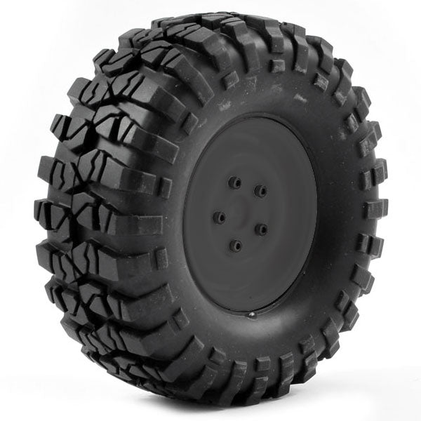 FTX - OUTBACK PRE-MOUNTED STEEL
LOOK LUG/TYRE (2) - BLACK - FTX8172B