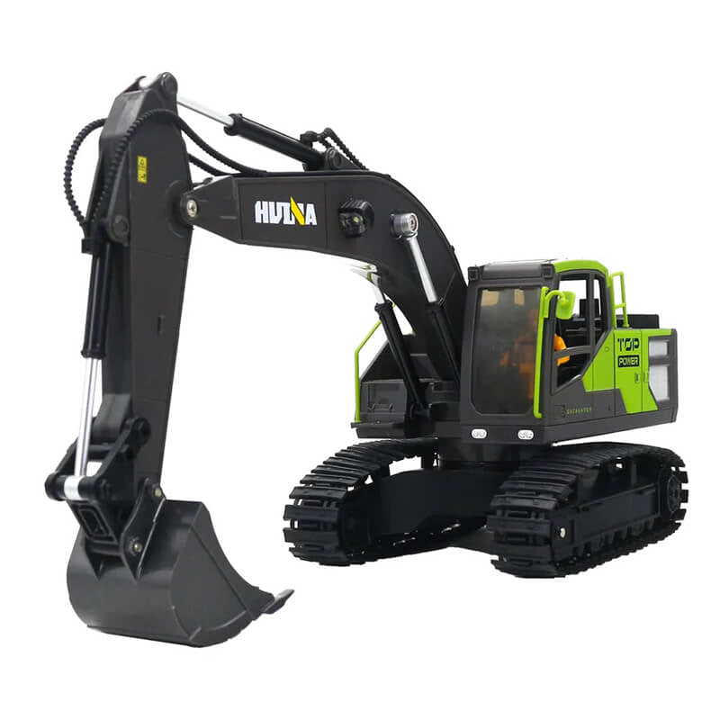 HUINA INDUSTRIAL - HUINA 2.4G 11CH RC EXCAVATOR
GREEN 680° TURNTABLE w/SMOKE - CY1661