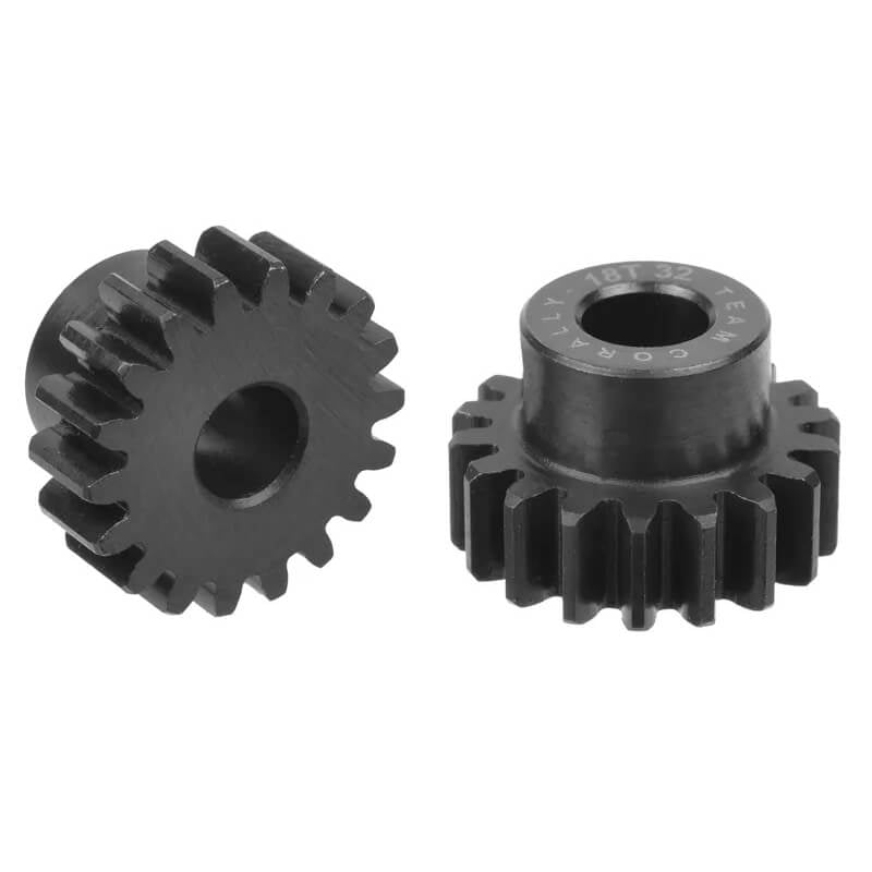 CORALLY - 32 DP PINION SHORT
HARDENED STEEL 18 TEETH 5MM - C-72618