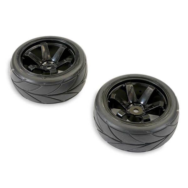 FTX - BANZAI TREADED TYRE ON
6-SPOKE WHEEL (PR) - BLACK - FTX6475B