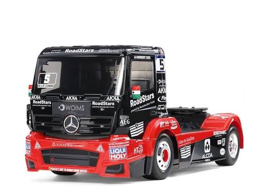 TAMIYA - 51654 Mercedes Actros - 1/14 FULL BODY SET Euro Truck (w/H PARTS, STICKERS & FIXINGS - FOR TT01E EURO TRUCKS)