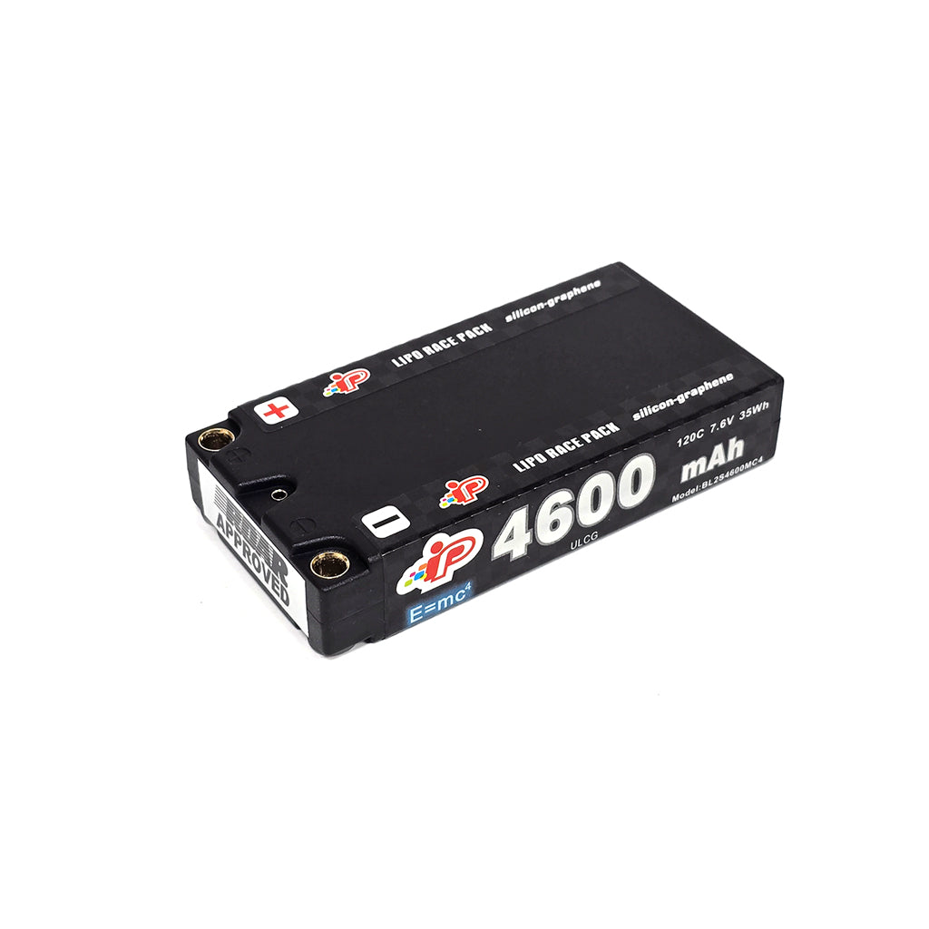 Intellect - Intellect LiPo LiHV 4600mAh 2S 18.5mm Shorty 7.6v - IPBL2S4600MC4