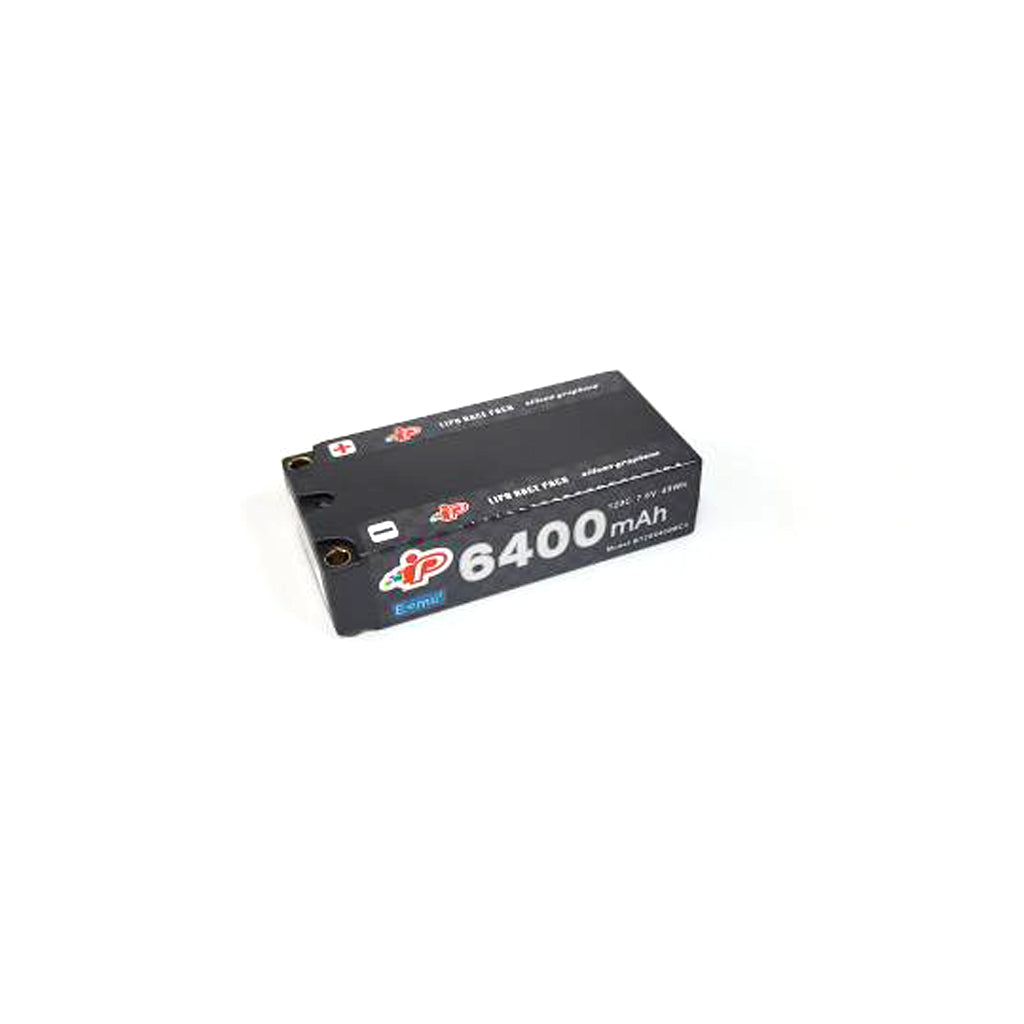 Intellect - Intellect LiPo LiHV 6400mAh 2S 25.1mm Shorty 7.6v - IPBT2S6400MC3