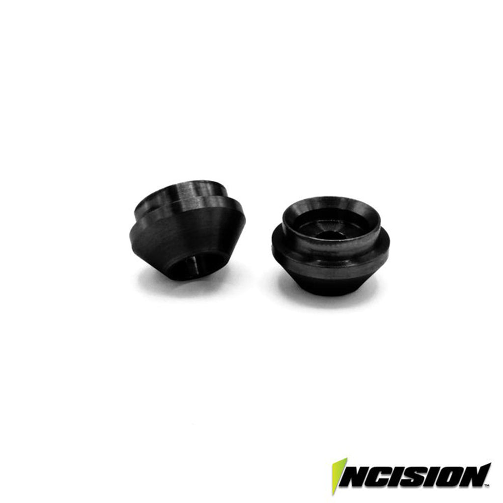 Vanquish - Vanquish Incision Lower Shock Cup Black (pr) - IRC00460