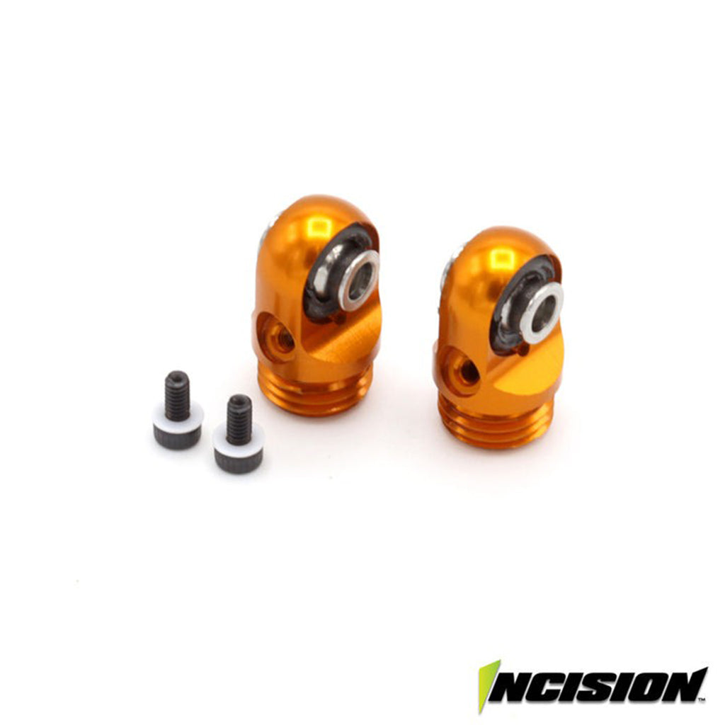 Vanquish - Vanquish S8E Machined Aluminum Shock Cap Orange - IRC00515