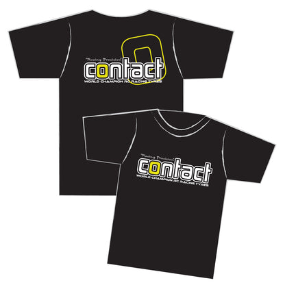 Contact RC - XL Black T-Shirt - Item No. J001XL (Teamwear Clothing)