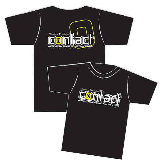 (SALE) Contact RC - XL Black T-Shirt - Item No. J001XL (Teamwear Clothing)