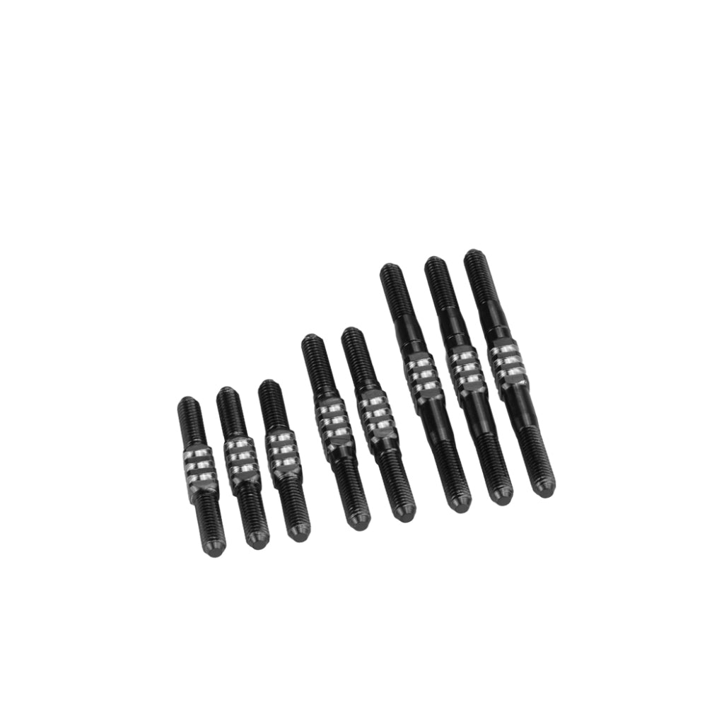 JConcepts - RC10 Classic Fin Ti Turnbuckle Set - Black - 7pcs - JC2228-2