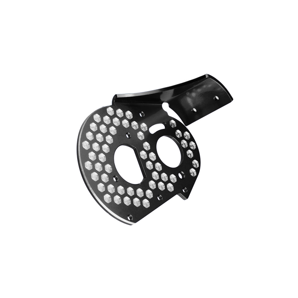 JConcepts - RC10 Aluminum Rear Motor Plate-Honeycomb-Black - JC2319-2