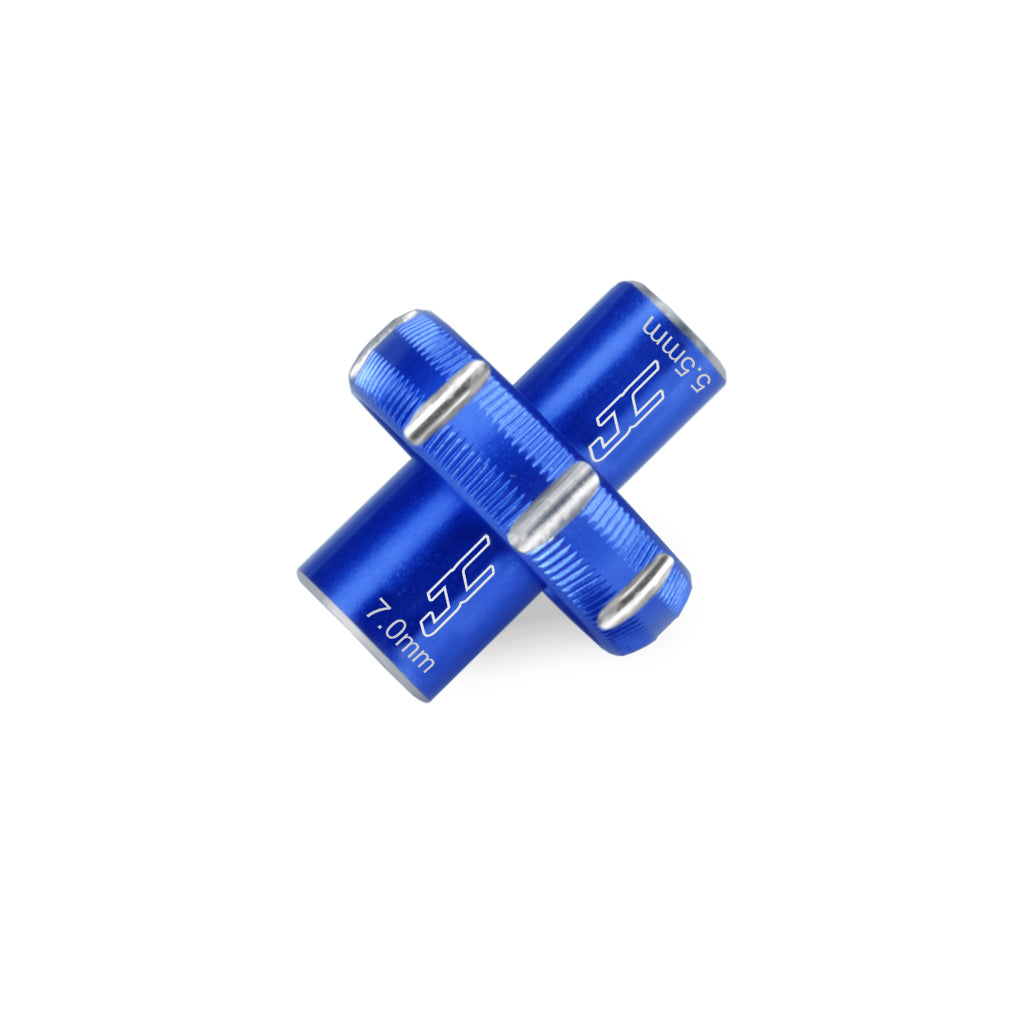 JConcepts - JConcepts-5.5/7.0mm Combo Thumb Wrench-Blue - JC2556-1