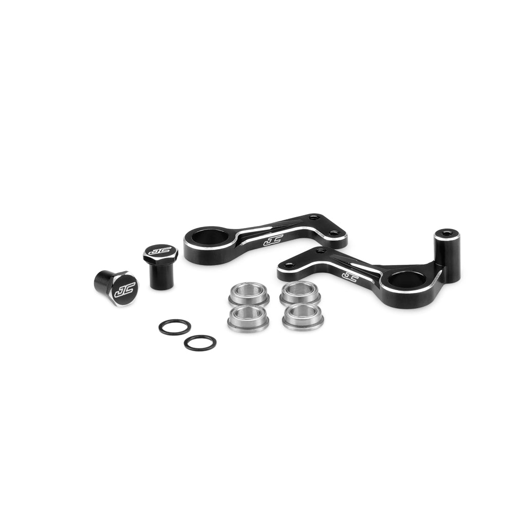 JConcepts - RC10T Aluminium Steering Bellcranks- Black - JC2931-2