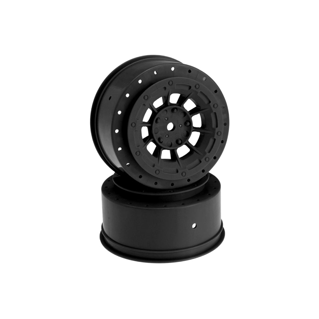 JConcepts - Hazard-SC6+3mm Off-Set-Wheel-2pc-Black - JC3344B