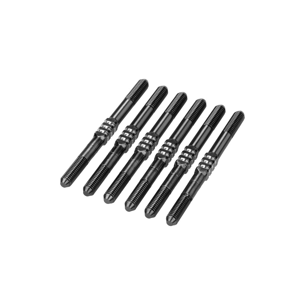 JConcepts - RC10B7.1 3.5 x 48mm Fin Ti Turnbuckle Black - JC5136-2