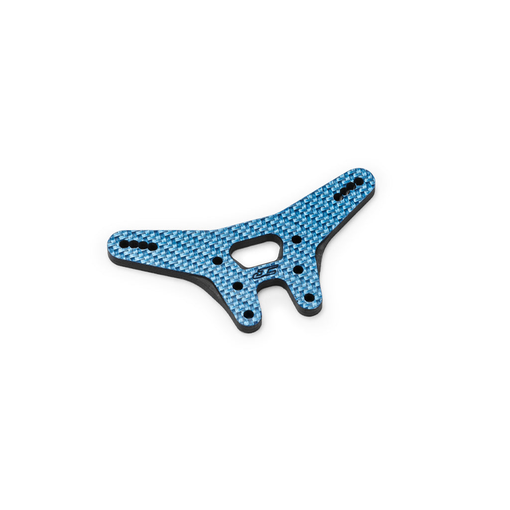 JConcepts - RC10B7.1 Carbon Fiber Rear Shock Tower - Blue - JC5199-1