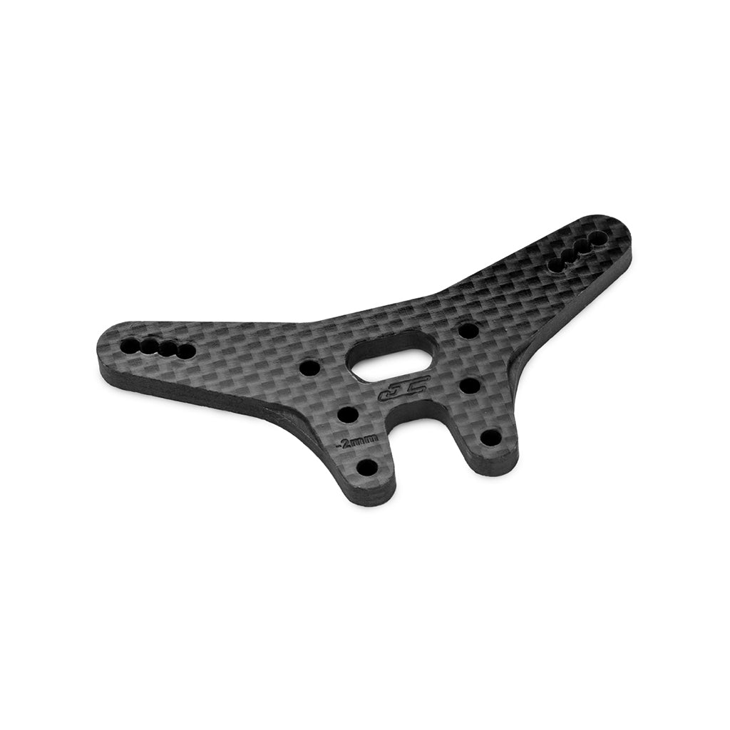 JConcepts - RC10B7.1 -2mm Carbon Fibre Rear Shock Tower Black - JC5215-2