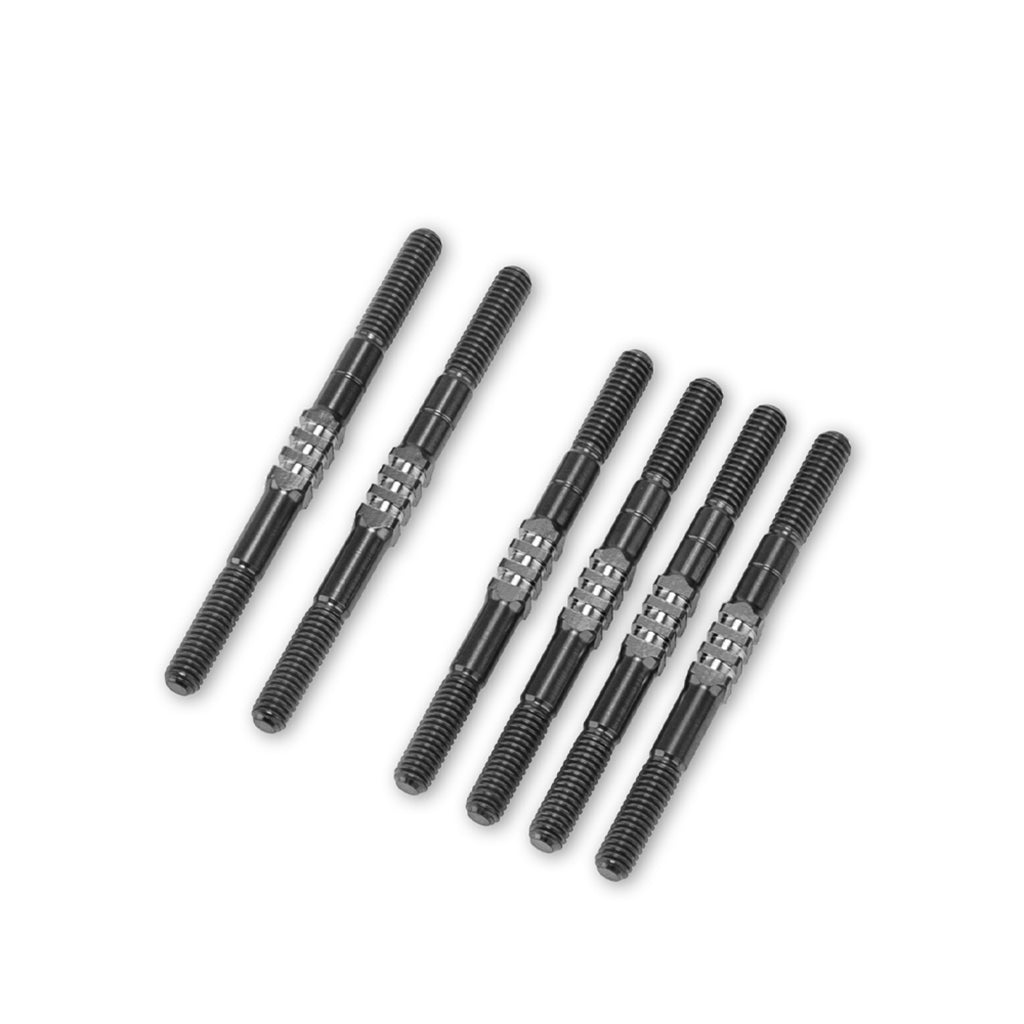 JConcepts - B84 Fin Titanium Turnbuckle Set 6pc - Black - JC5293-2
