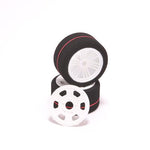 CONTACT RC - 1/12 Oval/Mini/Supastox (K Drive) Rear 37sh, 51mm diameter - JM37G (1pair) Wheel & Tyre Set Pre-Glued