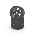 CONTACT RC - 1/12 GT12 LMGT3 Rear (12mm HEX) 38Sh Purple - 43mm - JT3-38USR (1pair) Wheel & Tyre Set Pre-Glued (BRCA Recommend)