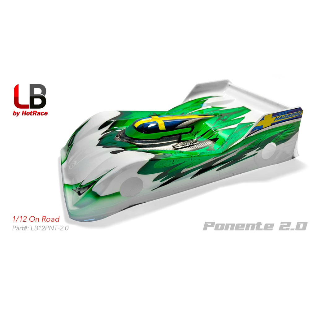 LENS Bodies - LENS 1/12 ONROAD BODY PONENTE 2.0 ULTRA LW - LB12PNT2.0-UL