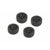 LOUISE RC - RALLY TYRES AND WHEELS 10 SPOKE Black +1MM (4PCS) Fits MTC & Tamiya M-Chassis - LNBA372