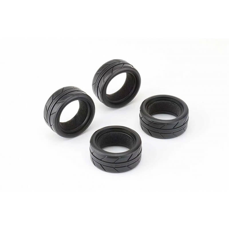LOUISE RC - 1/10 Scale RC CAR Tyres (Radial V2 On-Road) 4pcs - LNHA454 (Fits Cars Such as Tamiya TT02)