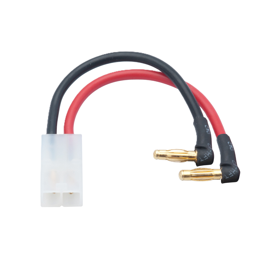 LRP - RC LIPO H/C BATTERY LEAD 4MM MALE BULLETS TO FEMALE Tamiya Plug - LRP65838